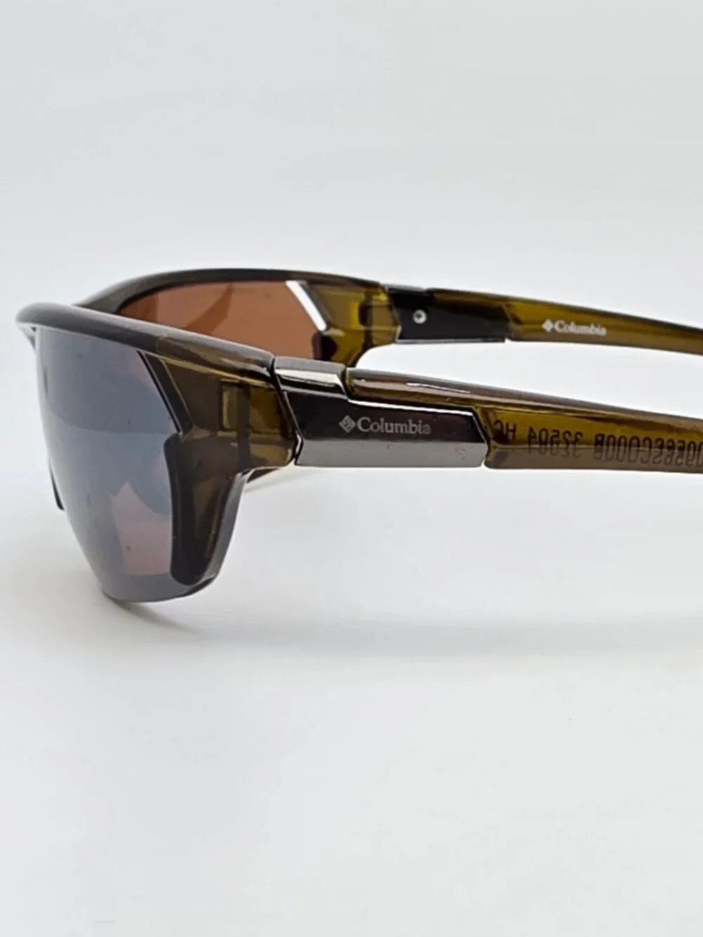 Columbia 32504 Crystal Olive Green Frame HC Polarized Silver Mirror Sunglasses